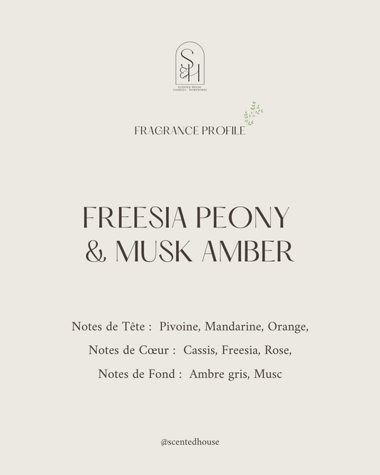 FREESIA PEONY & MUSK AMBER CANDLE