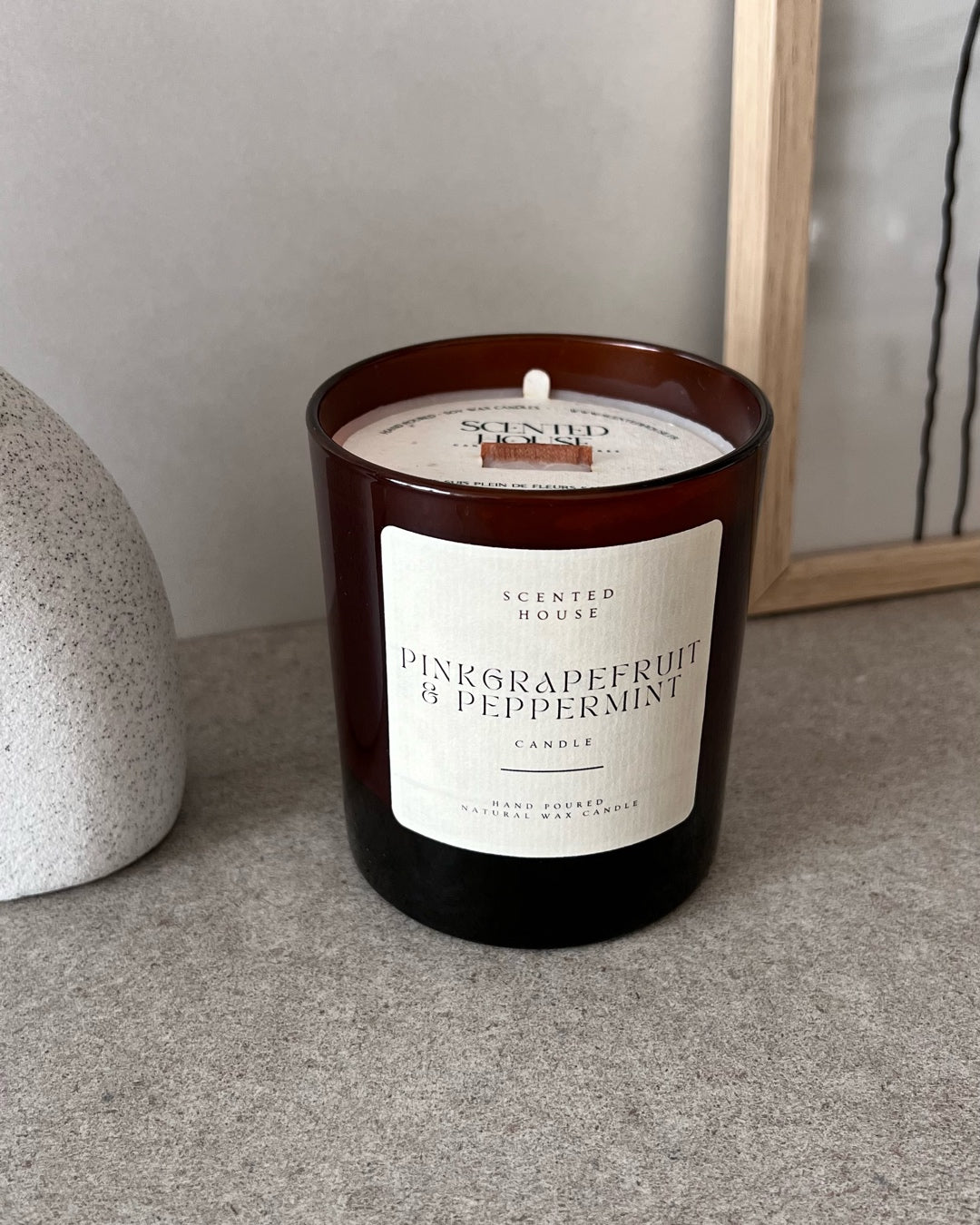 PINK GRAPEFRUIT & PEPPERMINT CANDLE