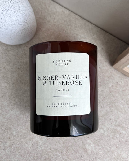 GINGER VANILLA & TUBEROSE CANDLE