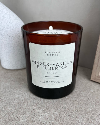 GINGER VANILLA & TUBEROSE CANDLE